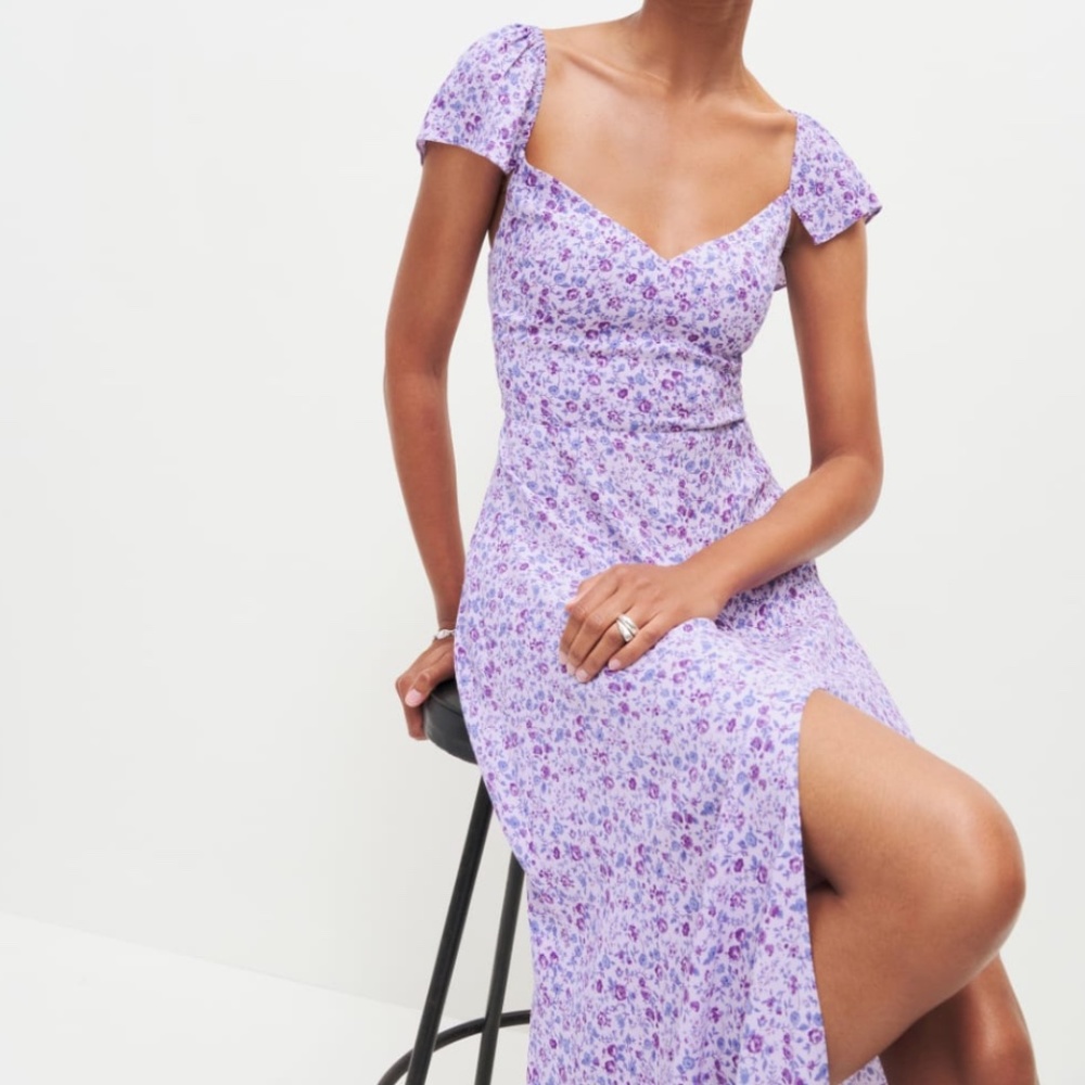 Reformation Baxley Midi Dress - Muse - Gem